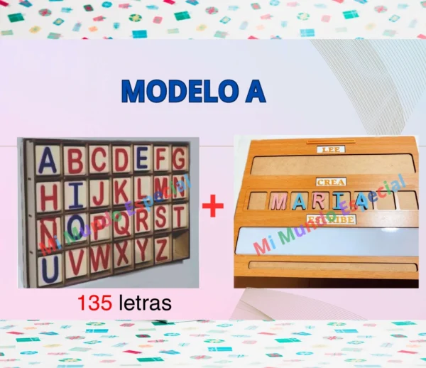 pack modelo a135 Pack Duo: Letras y tablero