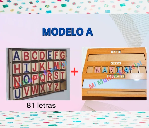 pack modelo a81 Pack Duo: Letras y tablero