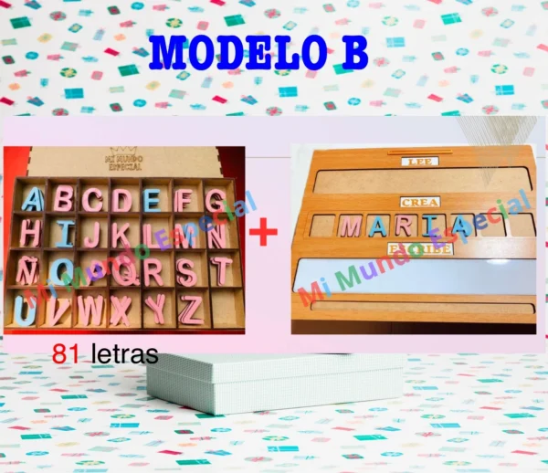 pack modelo b81 Pack Duo: Letras y tablero