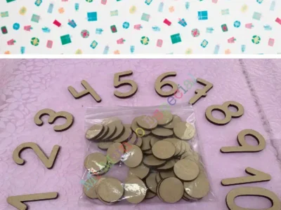 Paquete números y botones
